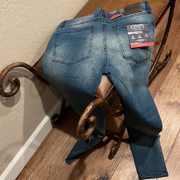 Brand New Chaps Skinny Fit Freedom Stretch Ultimate Comfort Stone Washed Jeans! - Picture 6 of 8